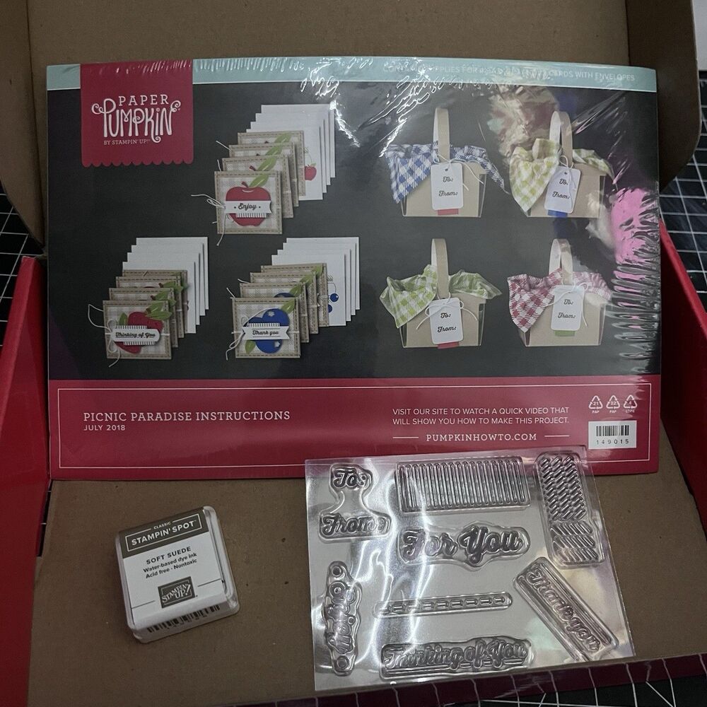 Stampin-Up July 2018 Paper Pumpkin - Picnic Paradise Complete Kit With Ink NEW